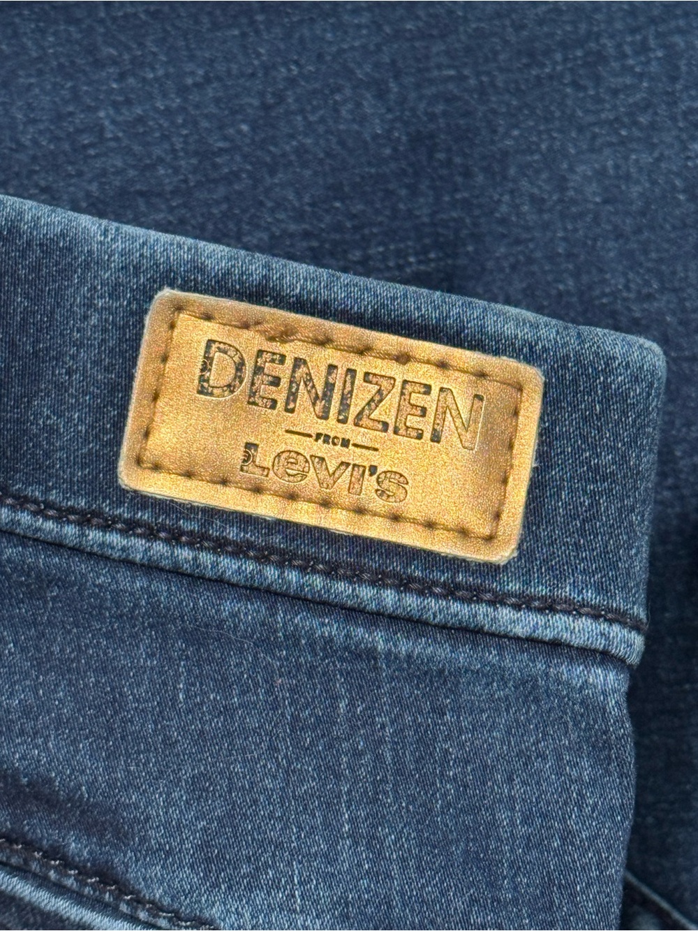 Levi's Denizen Navy Wash Stretch Denim Drawstring Lounge Shorts - Picture 5 of 8